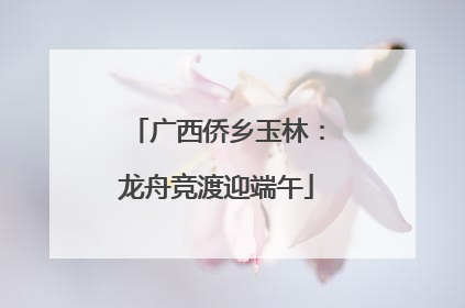 广西侨乡玉林：龙舟竞渡迎端午