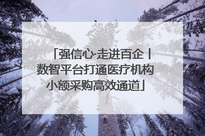 强信心·走进百企丨数智平台打通医疗机构小额采购高效通道