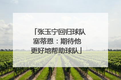 张玉宁回归球队 塞蒂恩：期待他更好地帮助球队