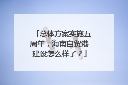 总体方案实施五周年，海南自贸港建设怎么样了？
