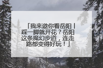 我来邀你看岳阳丨踩一脚就开花？岳阳这条魔幻步道，连走路都变得好玩！