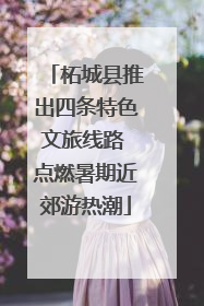 柘城县推出四条特色文旅线路 点燃暑期近郊游热潮