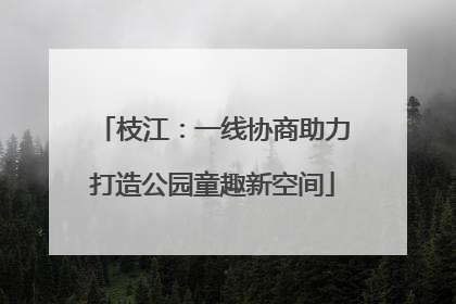 枝江：一线协商助力打造公园童趣新空间