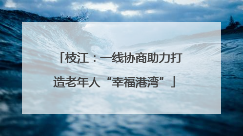 枝江：一线协商助力打造老年人“幸福港湾”