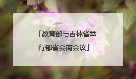 教育部与吉林省举行部省会商会议