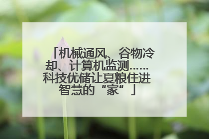 机械通风、谷物冷却、计算机监测……科技优储让夏粮住进智慧的“家”