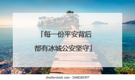 每一份平安背后 都有冰城公安坚守