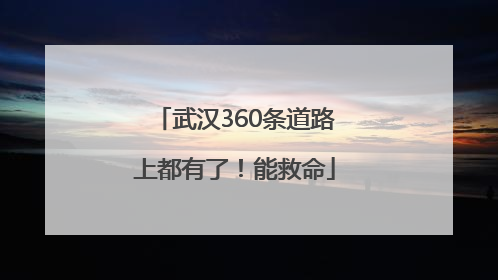 武汉360条道路上都有了！能救命