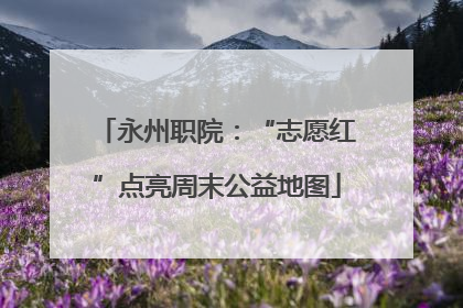 永州职院：“志愿红”点亮周末公益地图