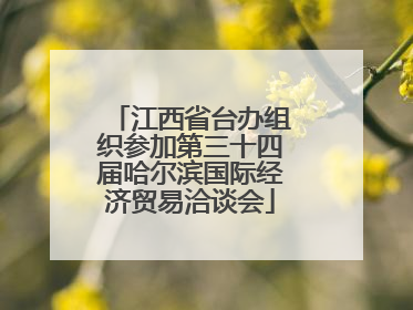 江西省台办组织参加第三十四届哈尔滨国际经济贸易洽谈会