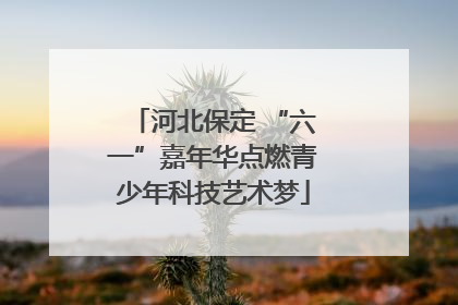 河北保定 “六一”嘉年华点燃青少年科技艺术梦