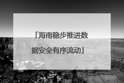 海南稳步推进数据安全有序流动