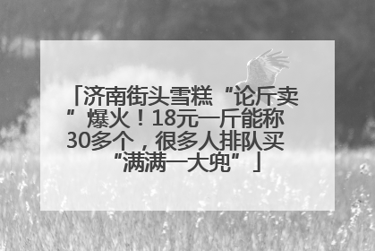 济南街头雪糕“论斤卖”爆火！18元一斤能称30多个，很多人排队买“满满一大兜”
