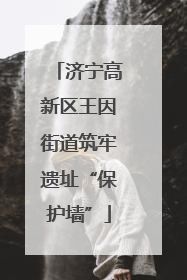 济宁高新区王因街道筑牢遗址“保护墙”