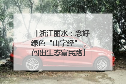 浙江丽水：念好绿色“山字经”，闯出生态富民路
