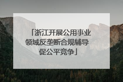 浙江开展公用事业领域反垄断合规辅导 促公平竞争