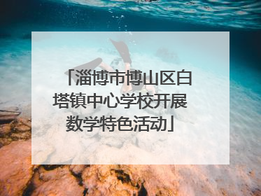 淄博市博山区白塔镇中心学校开展数学特色活动