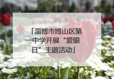 淄博市博山区第一中学开展“爱眼日”主题活动