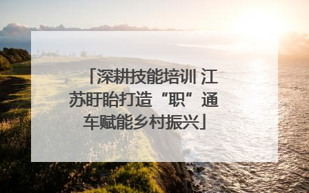 深耕技能培训 江苏盱眙打造“职”通车赋能乡村振兴