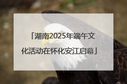 湖南2025年端午文化活动在怀化安江启幕