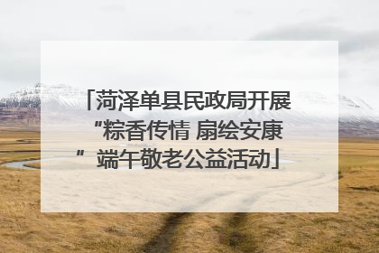 菏泽单县民政局开展“粽香传情 扇绘安康”端午敬老公益活动
