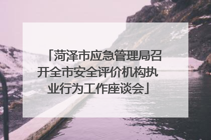 菏泽市应急管理局召开全市安全评价机构执业行为工作座谈会