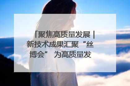 聚焦高质量发展｜新技术成果汇聚“丝博会” 为高质量发展注入新动能