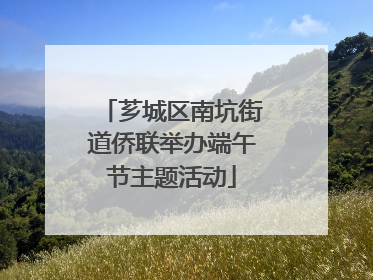 芗城区南坑街道侨联举办端午节主题活动
