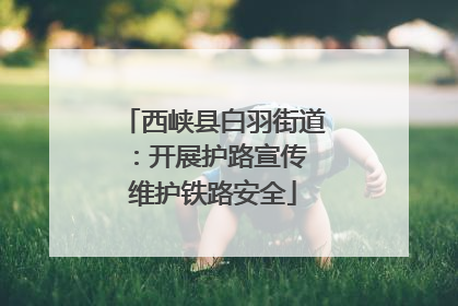 西峡县白羽街道：开展护路宣传 维护铁路安全
