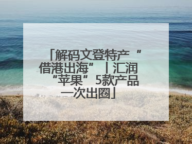 解码文登特产“借港出海”丨汇润“苹果”5款产品一次出圈