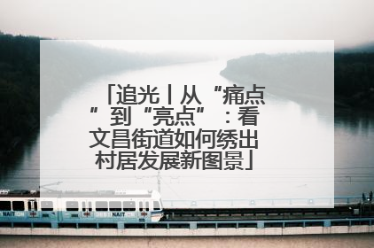 追光丨从“痛点”到“亮点”：看文昌街道如何绣出村居发展新图景