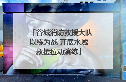 谷城消防救援大队以练为战 开展水域救援拉动演练