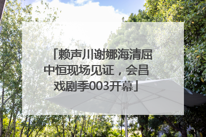赖声川谢娜海清屈中恒现场见证，会昌戏剧季003开幕