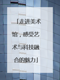 走进美术馆，感受艺术与科技融合的魅力