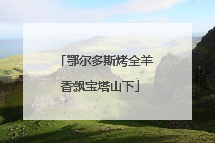 鄂尔多斯烤全羊香飘宝塔山下