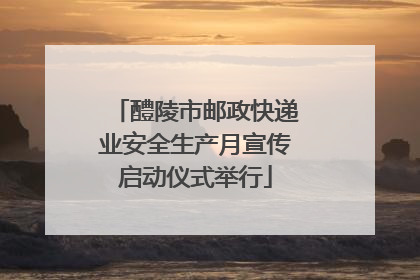 醴陵市邮政快递业安全生产月宣传启动仪式举行