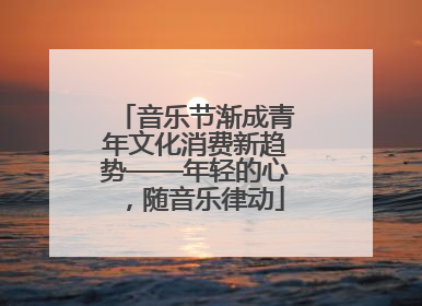 音乐节渐成青年文化消费新趋势——年轻的心，随音乐律动