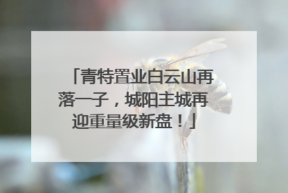 青特置业白云山再落一子，城阳主城再迎重量级新盘！