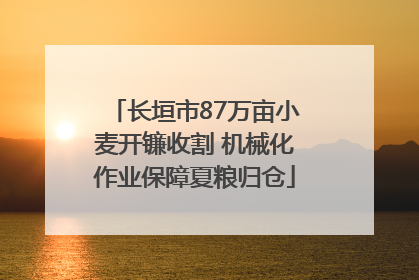 长垣市87万亩小麦开镰收割 机械化作业保障夏粮归仓