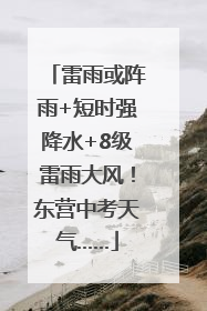 雷雨或阵雨+短时强降水+8级雷雨大风！东营中考天气……