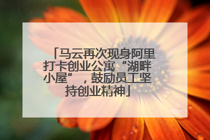 马云再次现身阿里打卡创业公寓“湖畔小屋”，鼓励员工坚持创业精神