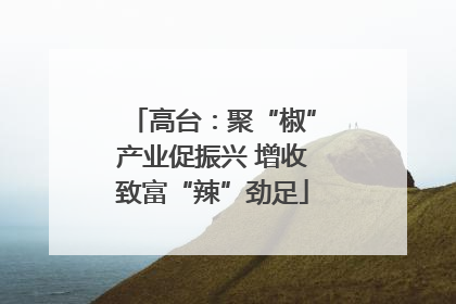 高台：聚“椒”产业促振兴 增收致富“辣”劲足