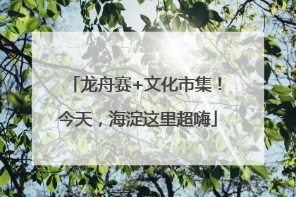 龙舟赛+文化市集！今天，海淀这里超嗨