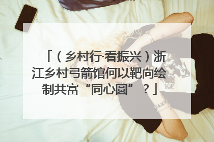 （乡村行·看振兴）浙江乡村弓箭馆何以靶向绘制共富“同心圆”？