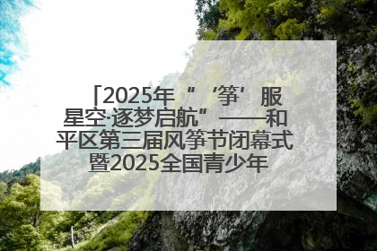 2025年“‘筝’服星空·逐梦启航”——和平区第三届风筝节闭幕式 暨2025全国青少年风筝制作放飞赛（沈阳站）颁奖仪式