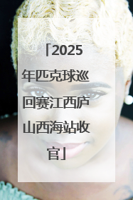 2025年匹克球巡回赛江西庐山西海站收官