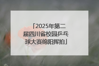2025年第二届四川省校园乒乓球大赛绵阳挥拍