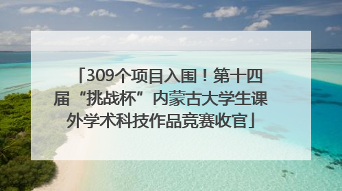 309个项目入围！第十四届“挑战杯”内蒙古大学生课外学术科技作品竞赛收官