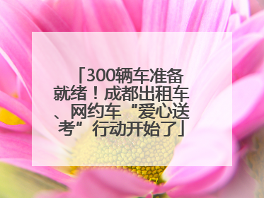 300辆车准备就绪！成都出租车、网约车“爱心送考”行动开始了