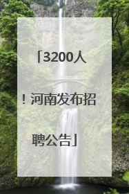 3200人！河南发布招聘公告